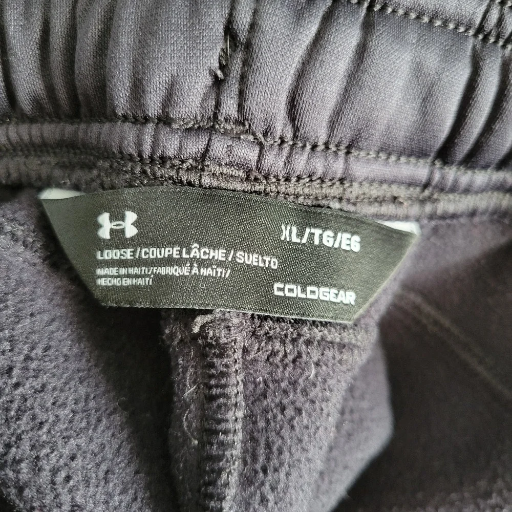 Under Armour Double Threat Fleece Activewear Pants Women's Size XL Black 1295299